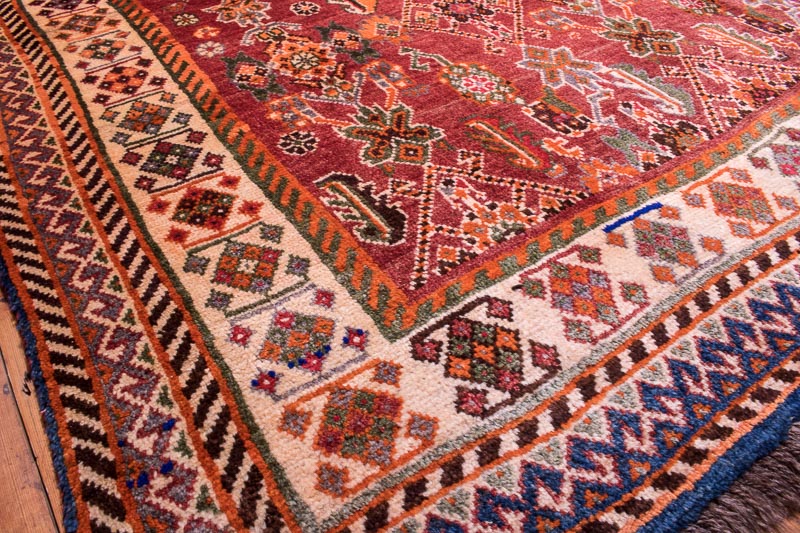 4857 Persian Kashkuli Qashqai Oriental Carpet 145x234cm (4.9 x 7.8ft)